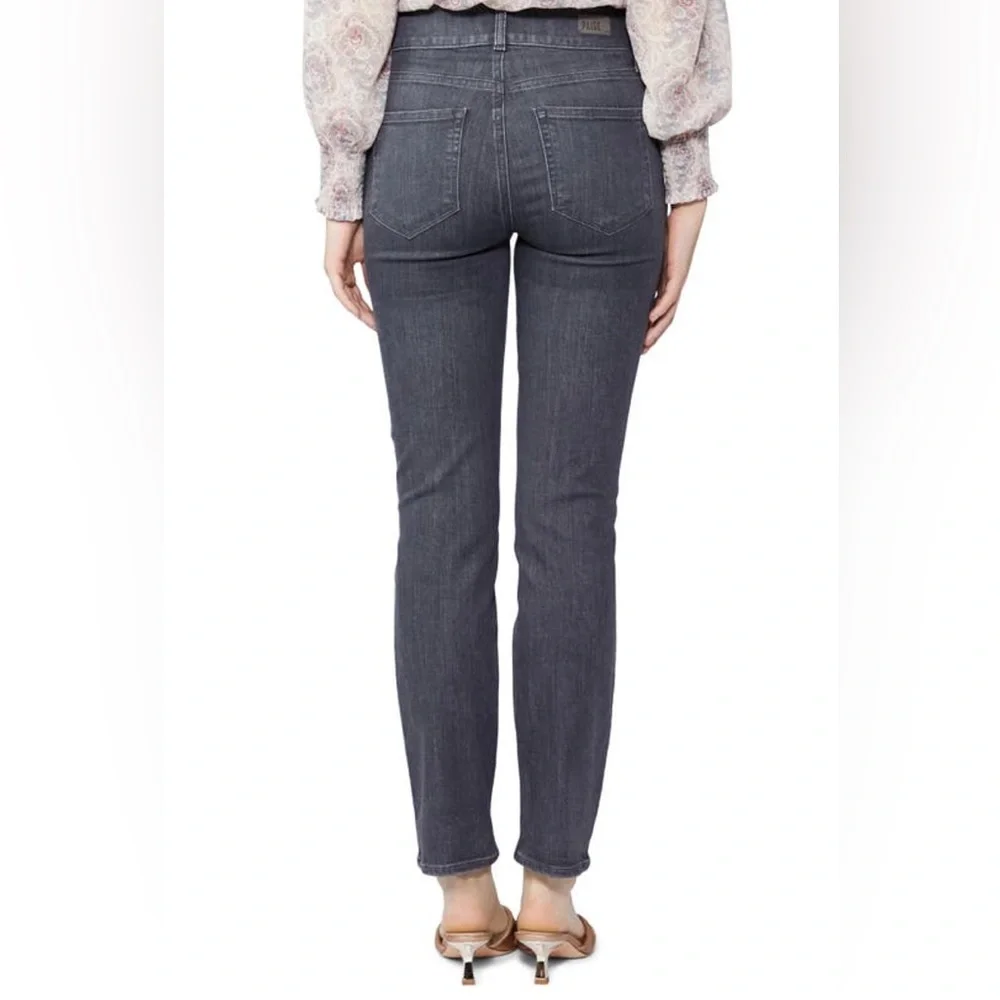 Paige Cindy High Waist straight leg ankle jeans flint grey size 23 - Picture 2 of 7